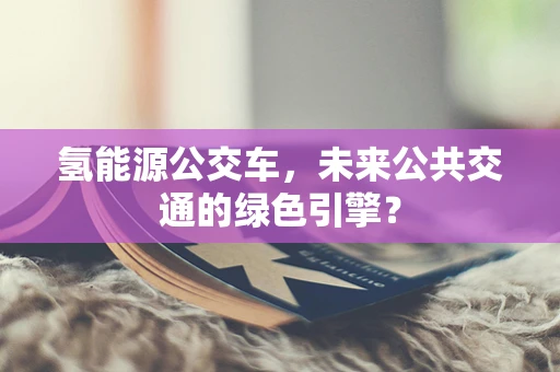 氢能源公交车，未来公共交通的绿色引擎？