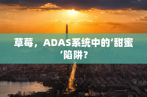 草莓，ADAS系统中的‘甜蜜’陷阱？