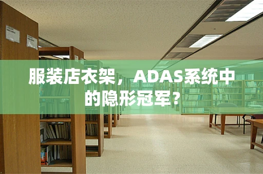 服装店衣架，ADAS系统中的隐形冠军？