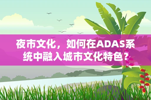 夜市文化，如何在ADAS系统中融入城市文化特色？